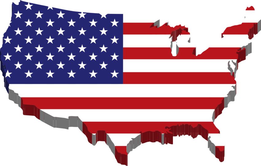 United States of America map and flag, Flag of the United States Map, USA, flag, united States png