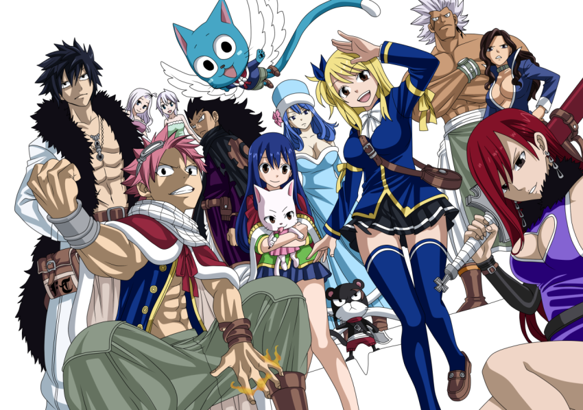 Natsu Dragneel Fairy Tail group Desktop, fairy tail, manga, cartoon png