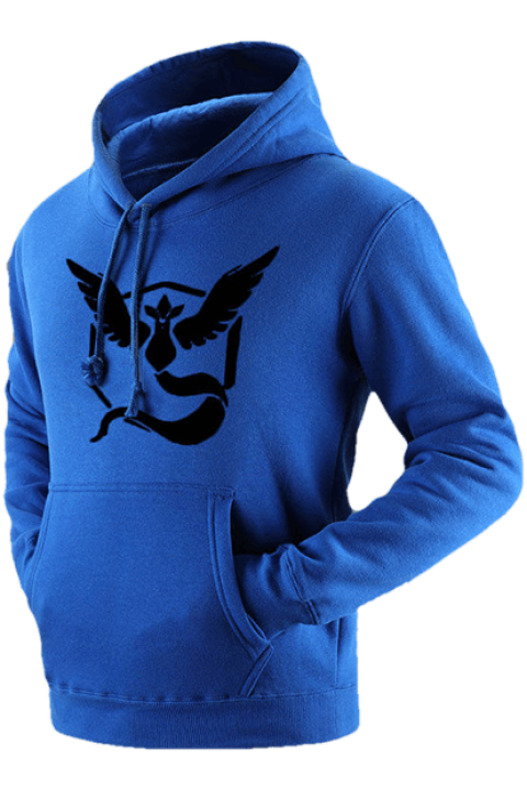 Hoodie T-shirt Pokémon GO Sleeve, Hoodies, blue, active Shirt png