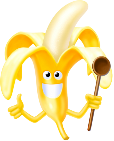 Fruit Banana split, banana, food, cartoon png