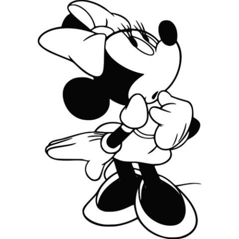Minnie Mouse Mickey Mouse Coloring book Colouring Pages Drawing, minnie mouse, white, child png