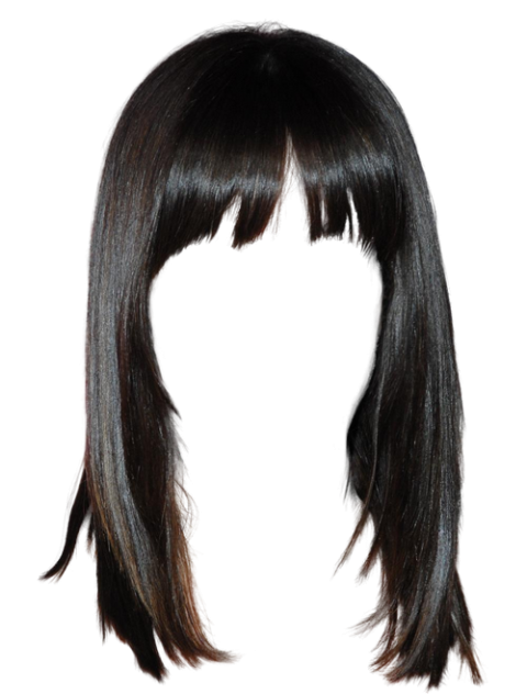 Lace wig Hairstyle Long hair, Western style black hair wig Free to pull the material, black wig, free Logo Design Template, black Hair png