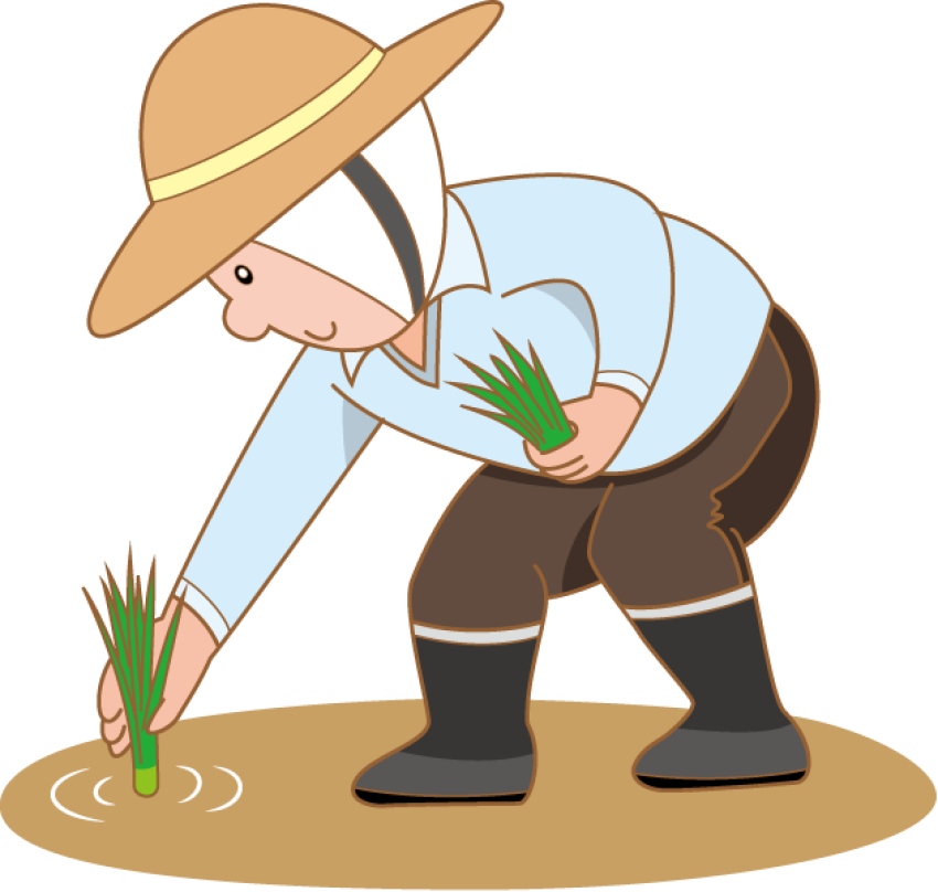 Farmer, Farmer Rice Paddy Field, farmer, mammal, hat png
