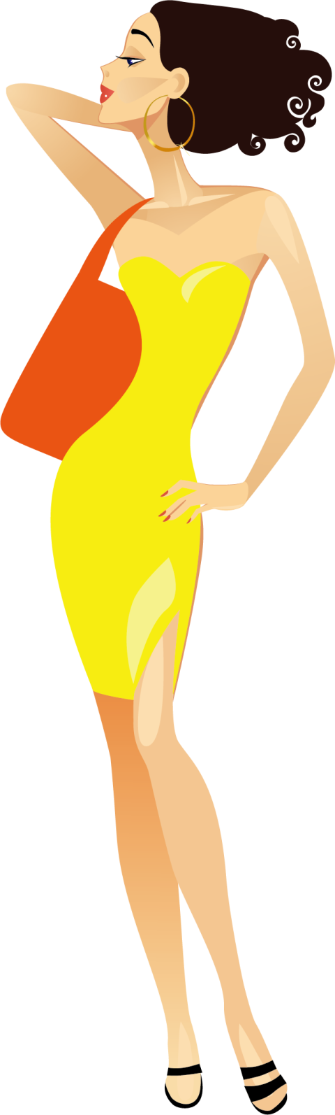 Shopping woman, watercolor Painting, business Woman png