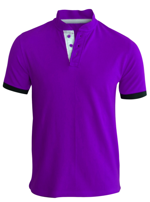 Purple polo shirt with black trim, Printed T-shirt Polo shirt, Men T Shirt, purple, tshirt png