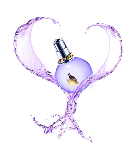 Purple fragrance with splash of water illustration, Perfume Arpège Lanvin Eau de toilette Chanel, perfume, purple, violet png