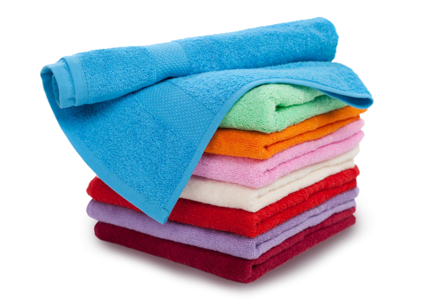 Assorted-color bath towels stacked, Towel Face Cotton Textile Bathroom, cloth, people, swimming Pool png