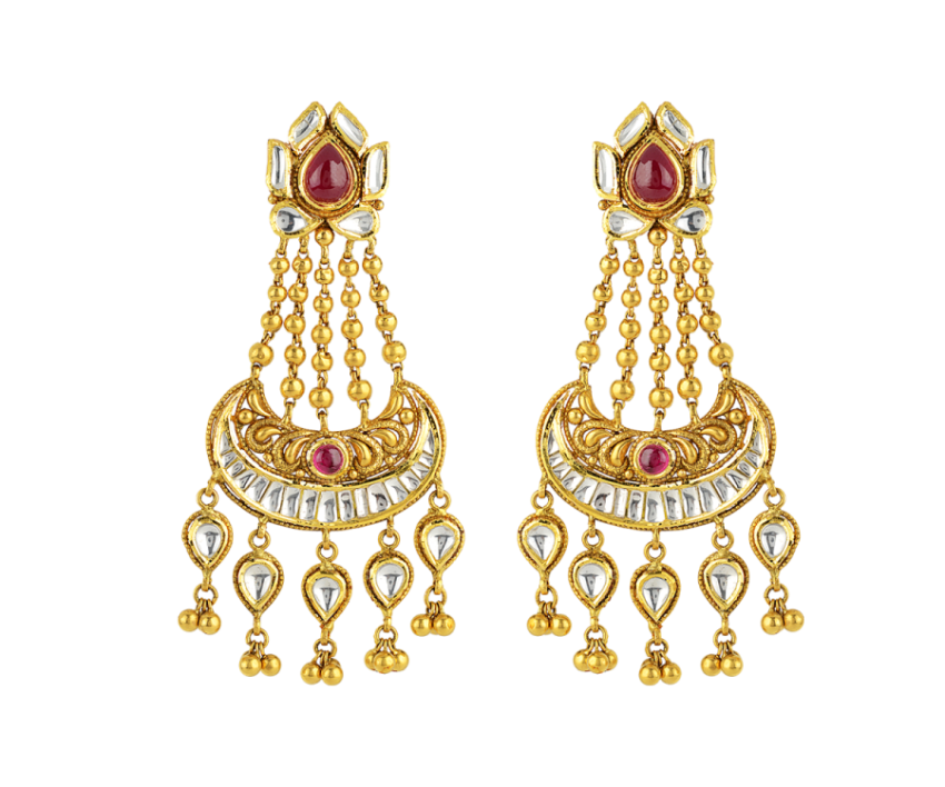 Earring Gold Jewellery Jewelry design Kundan, Jewellery Store, gemstone, diamond png