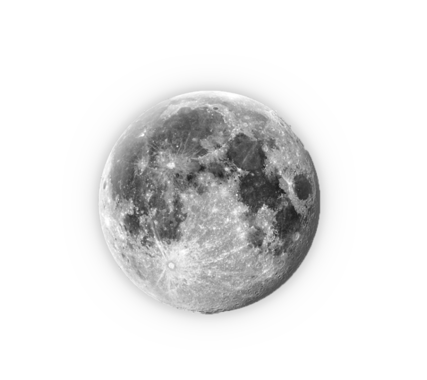 Realistic moon, moon, planet png