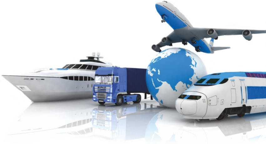 Blue-and-white vehicles and globe, Logistics Freight transport Freight Forwarding Agency Business, logistic, service, people png