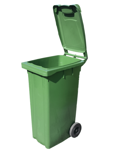 Green wheeled trash bin, Waste container Recycling bin, Green trash can, recycling, waste Containment png
