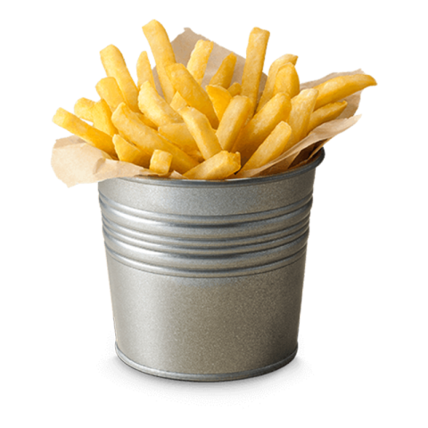 HD Bucket Of French Fries PNG