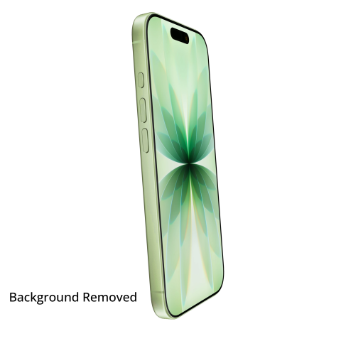 iPhone 17 Sage Green Portrait Position