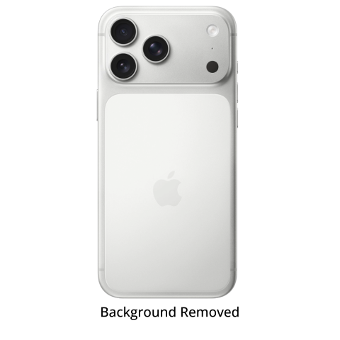 Silver iPhone 17 Pro Max in Back View