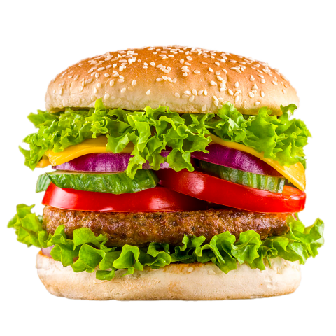 Download Veggie Cheeseburger Fast Food PNG
